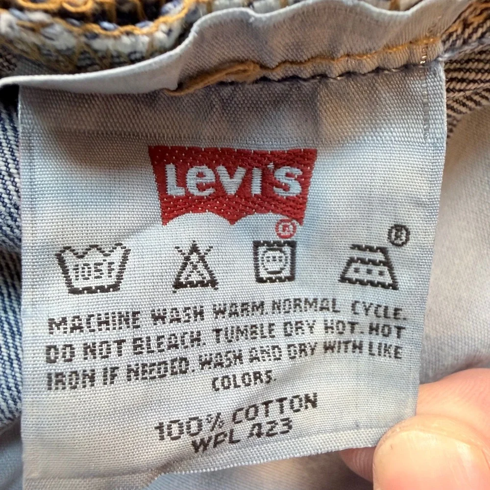 Levi's 501 Original Fit Jeans Men's 36x29 Button Fly Light Wash Denim Y2K 2003